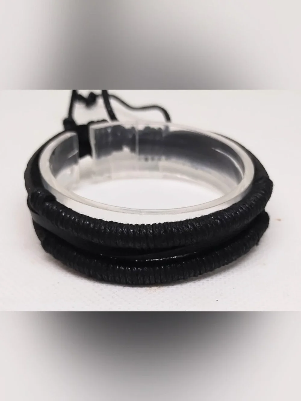 Men's Bracelet Leather Braided Layered Black New Jewelry G27